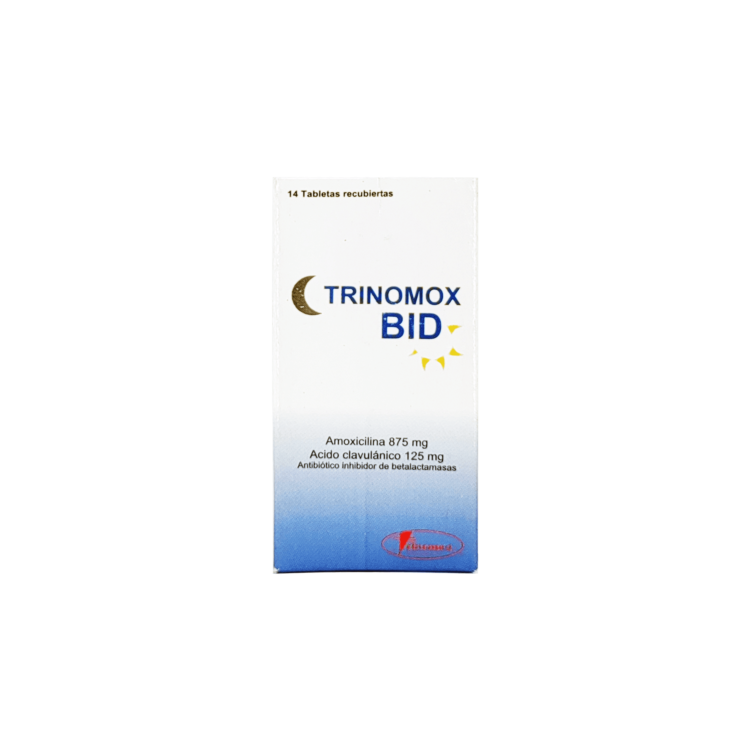 1038_Trinomox BID, 14 tabletas recubiertas