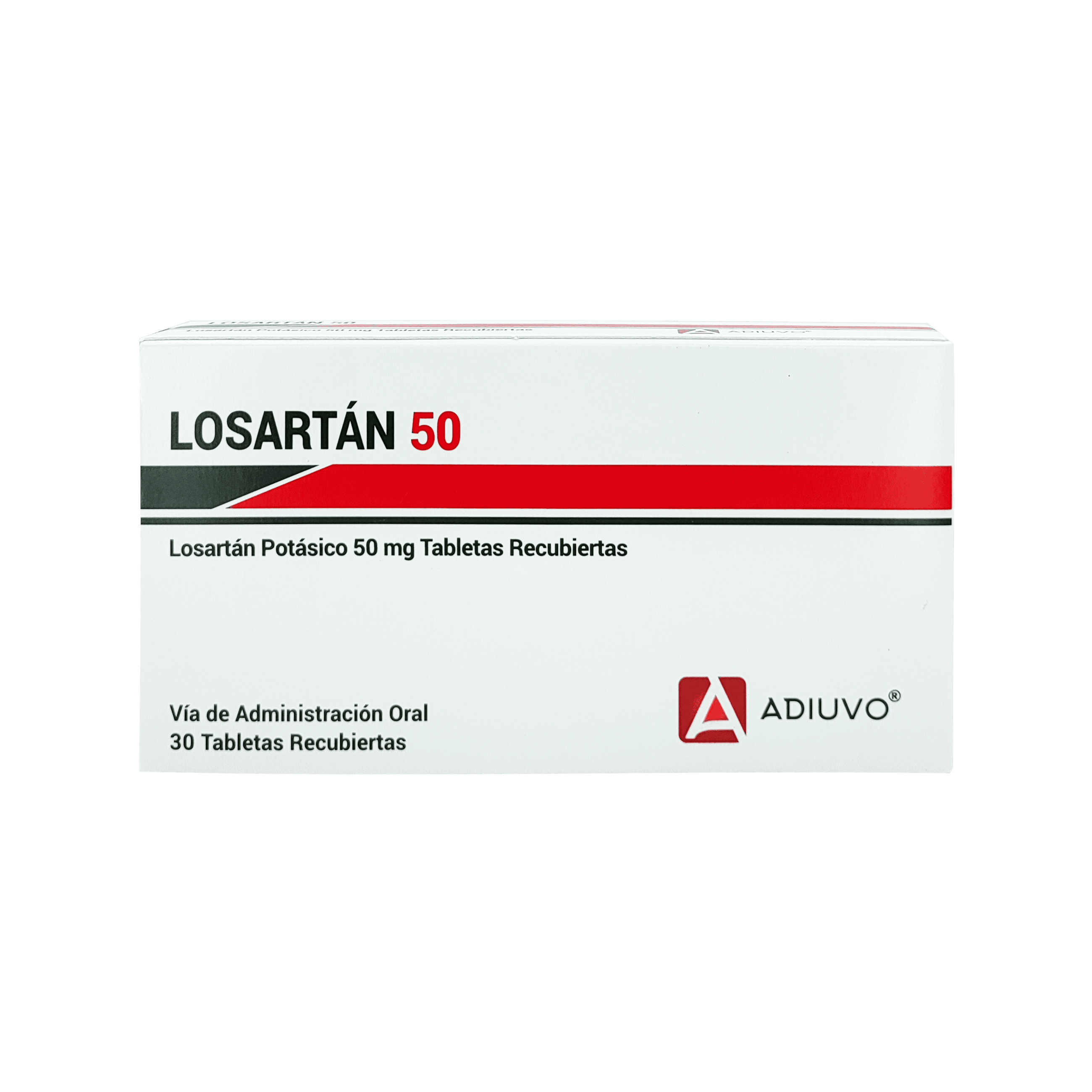1225_Losartan Potasico Adiuvo 50mg _30 tabletas recubiertas