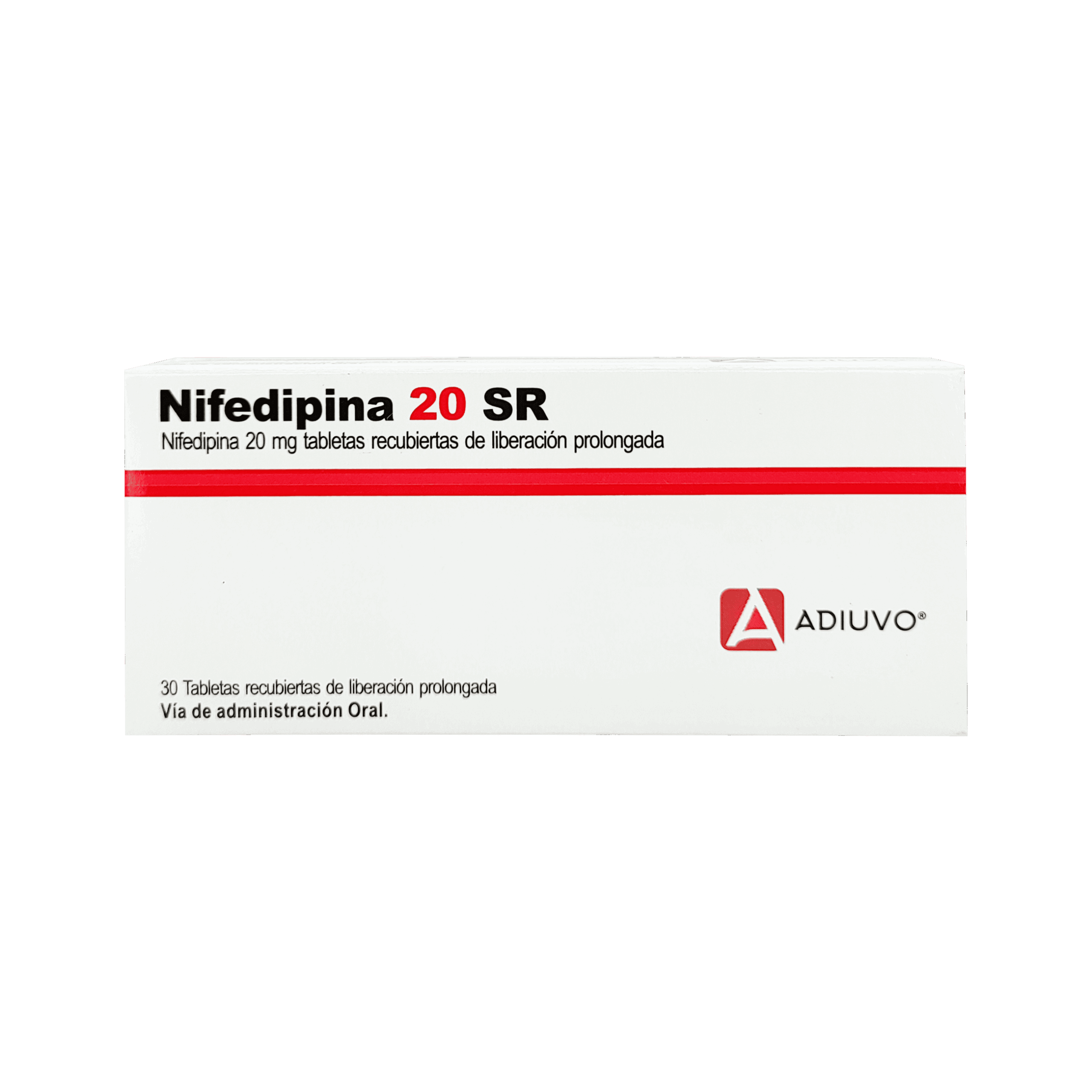1226_Nifedipina Adiuvo 20mg SR , 30 tabletas recubiertas