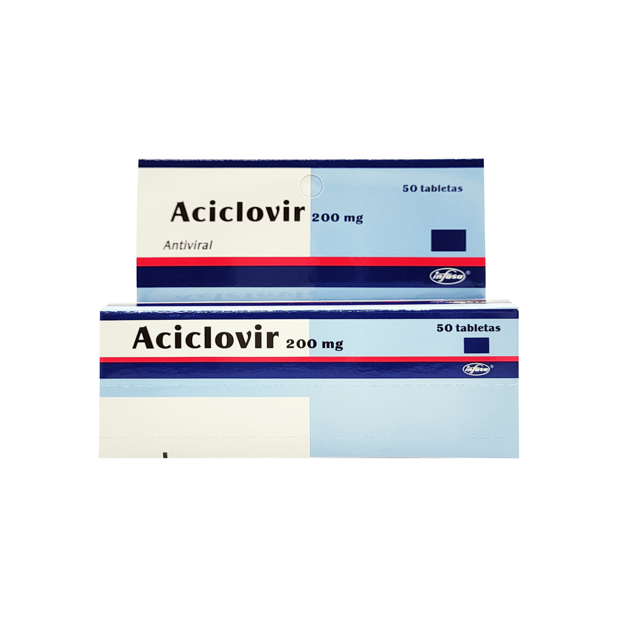 1325_Aciclovir Infasa 200mg , 1 de 10 tabletas