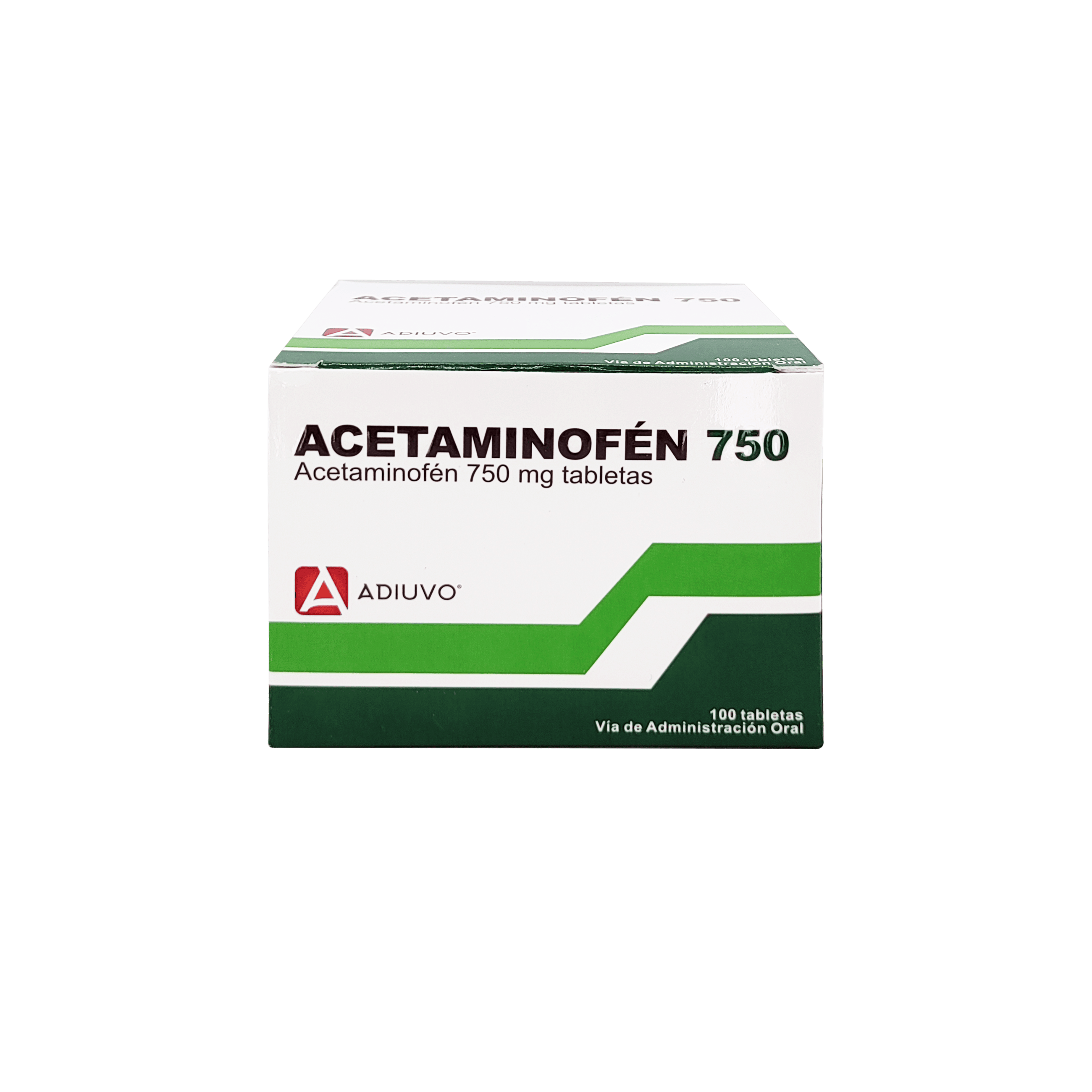1399_Acetaminofen Adiuvo 750mg , 1 de 100 tabletas