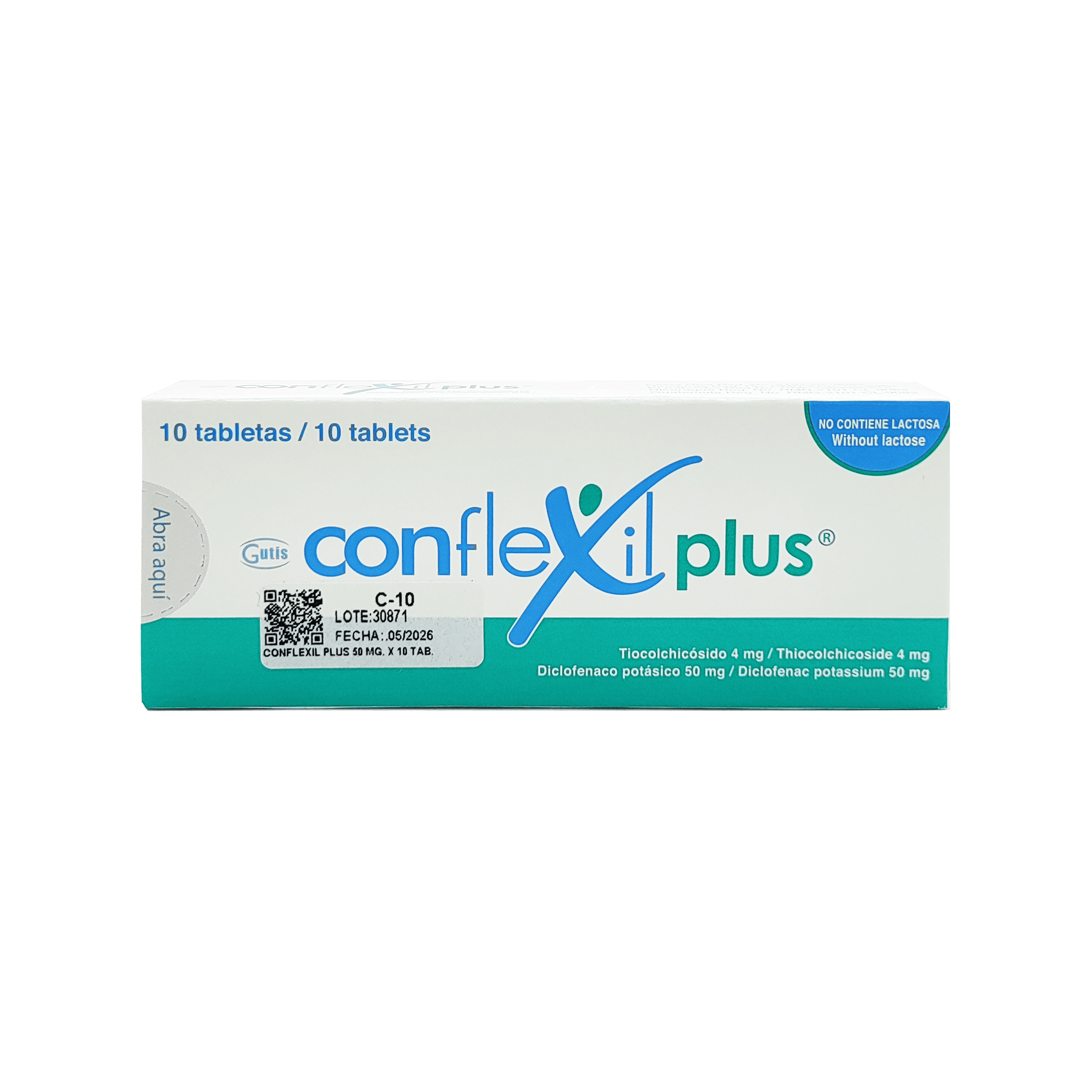 1421_Conflexil plus 50mg_4mg, 10 tabletas
