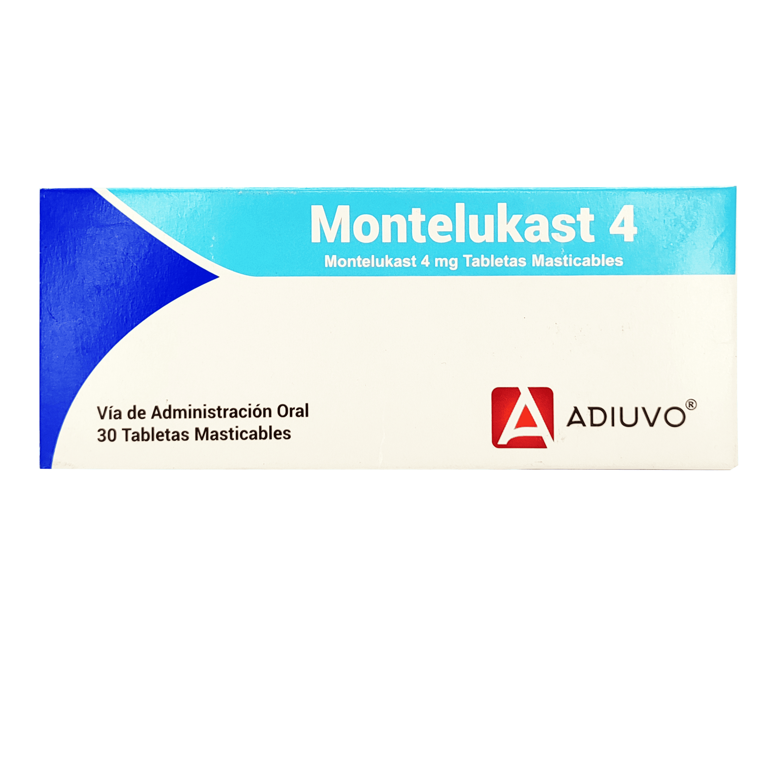 1525_Montelukast Adiuvo 4mg , 1 de 30 tabletas masticables