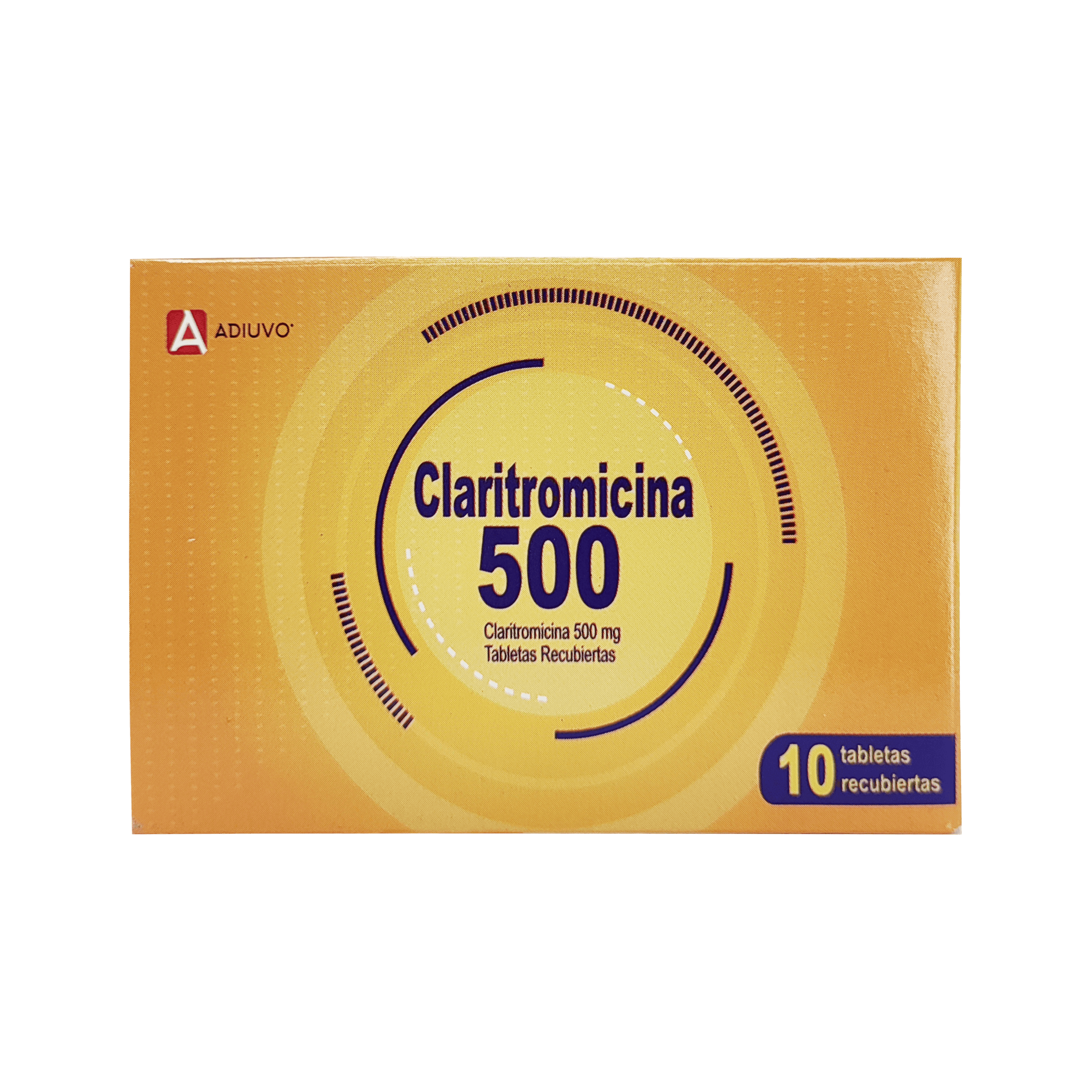1583_Claritromicina Adiuvo 500mg , 1 de 10 Tabletas Recubiertas