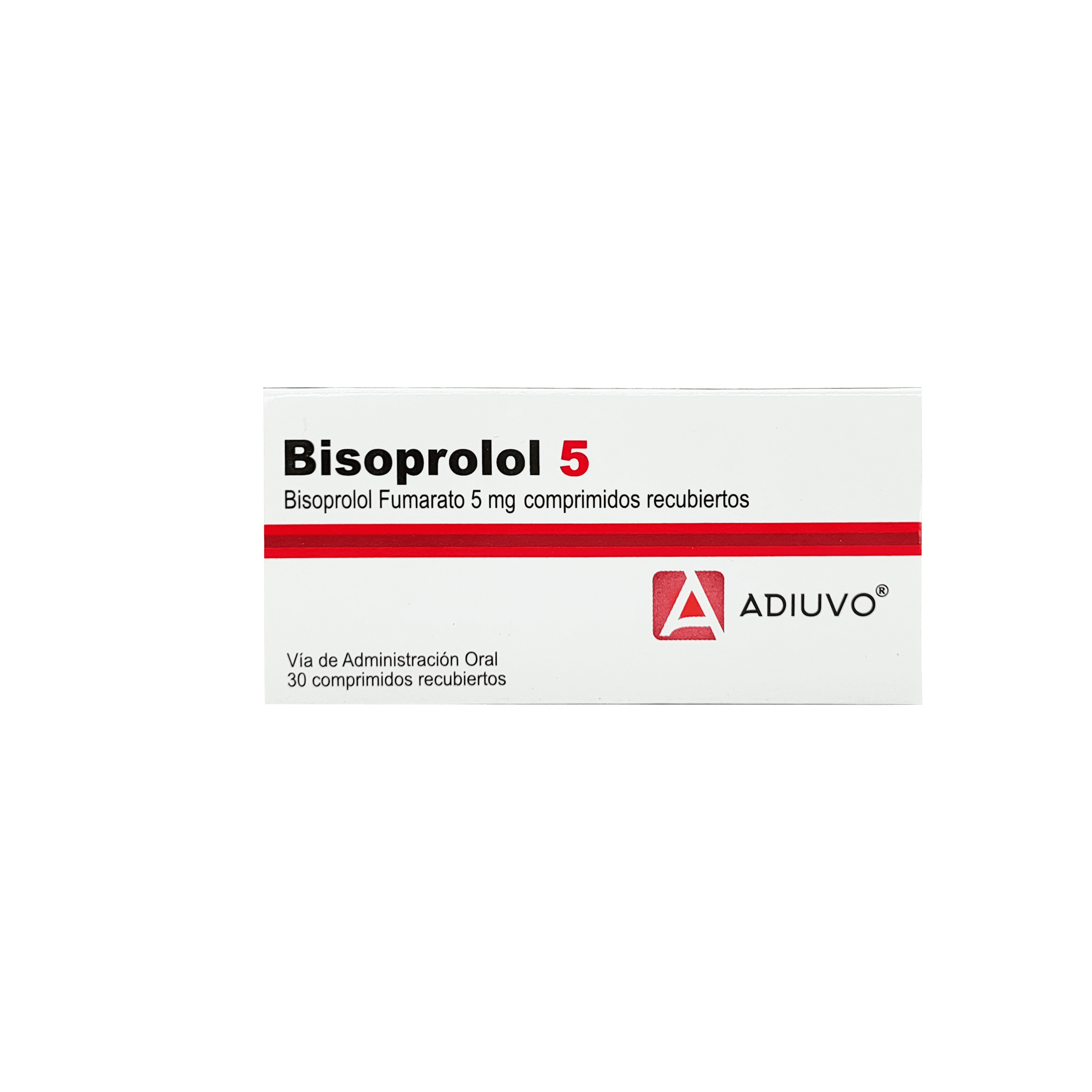 1636_Bisoprolol Adiuvo 5mg , 30 Comprimidos Recubiertos