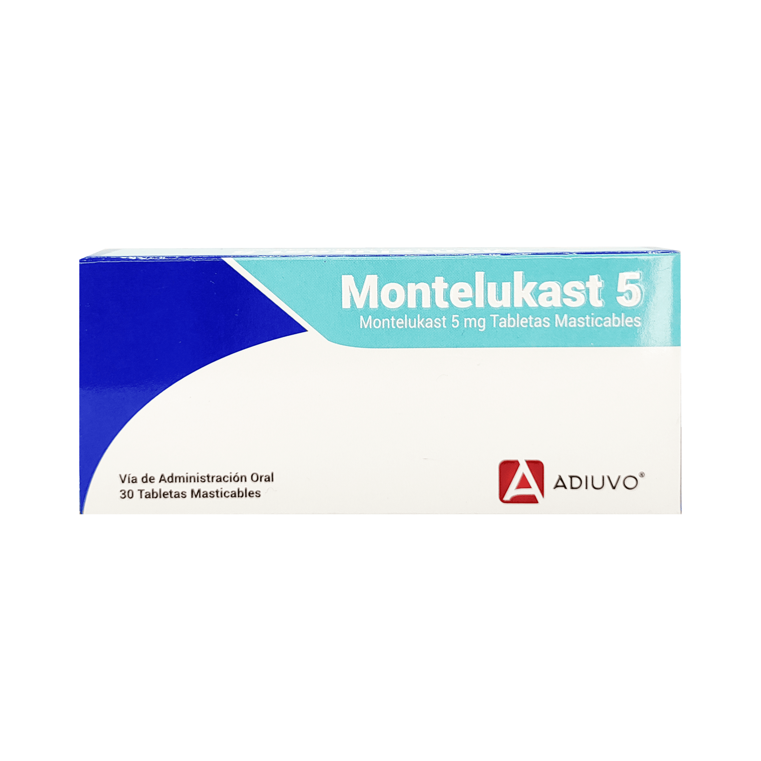 1645_Montelukast Adiuvo 5 mg _1 de 30 Tabletas Masticables