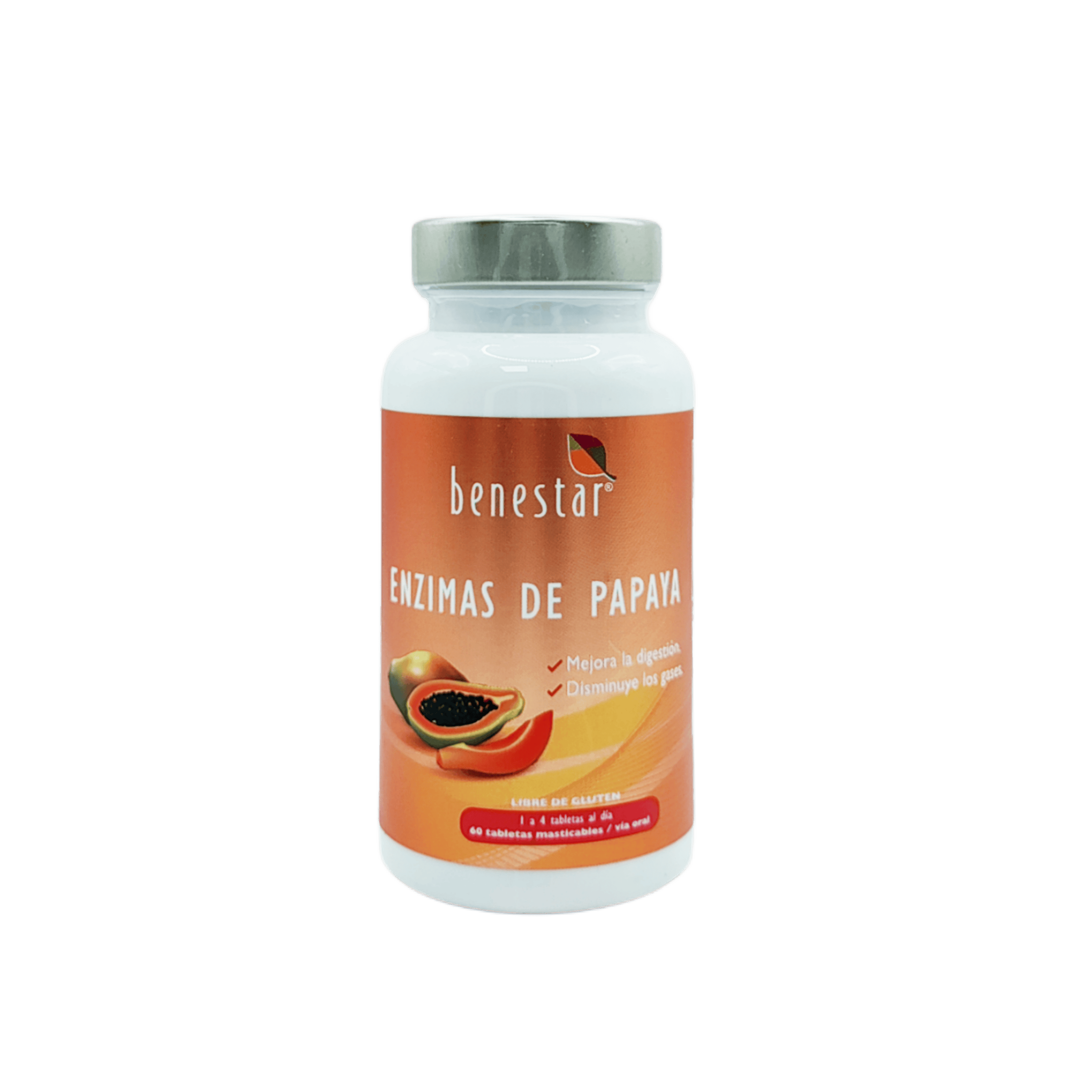 1709_Enzimas de Papaya Benestar, 60 tabletas masticables