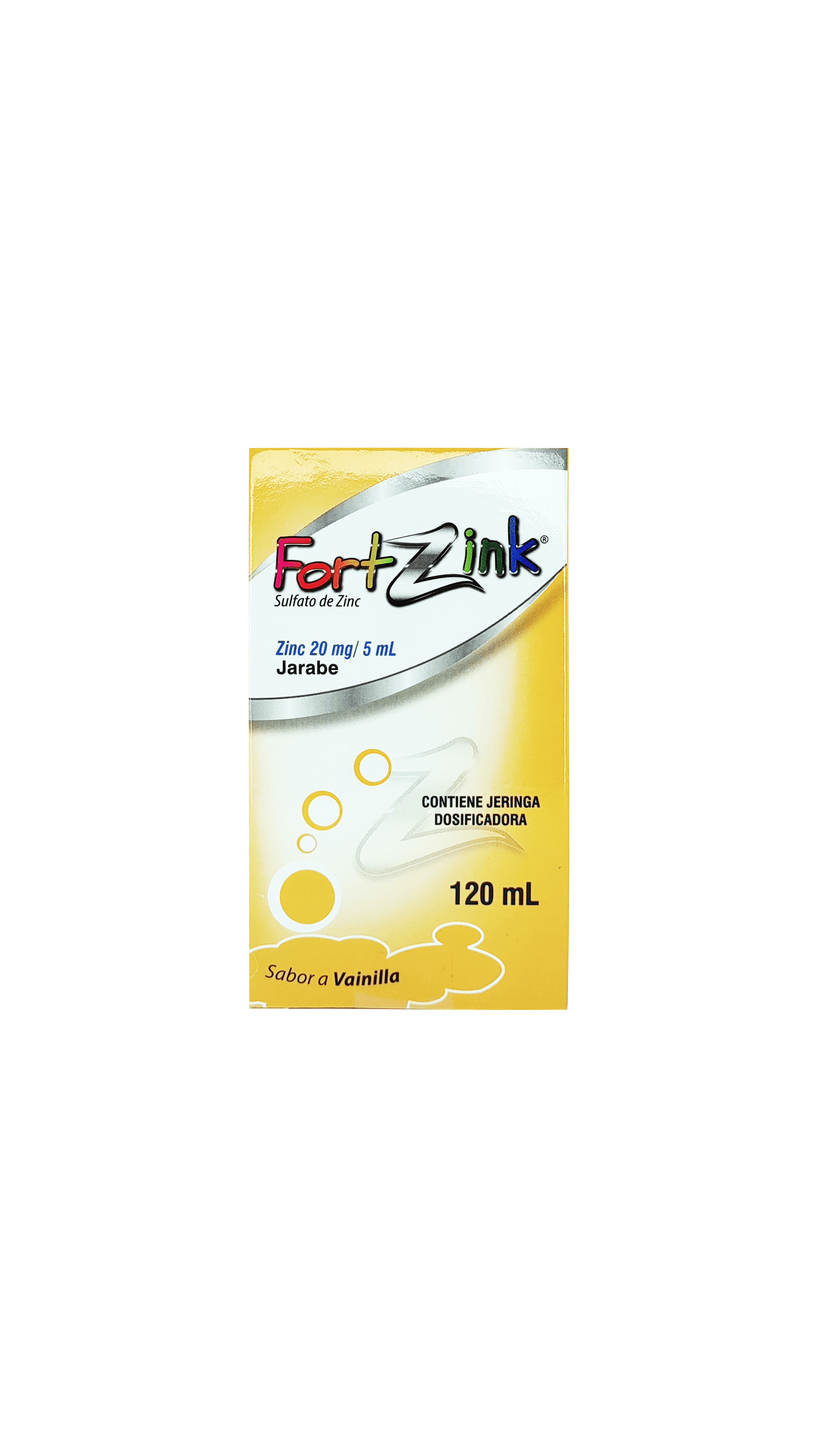 1728_Fort Zink 20mg_5ml Jarabe, frasco de 120ml