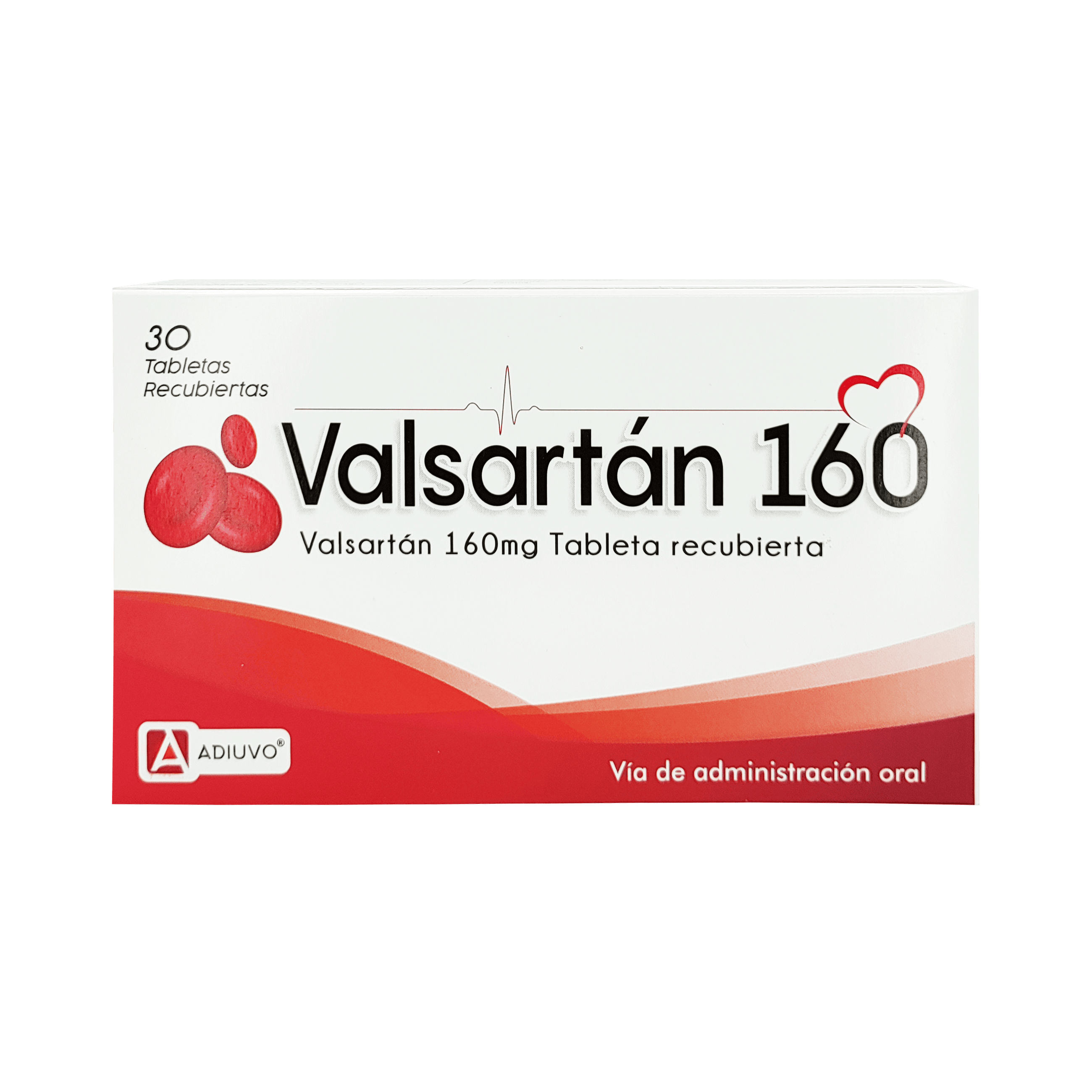 1842_Valsartan Adiuvo 160mg , 30 tabletas