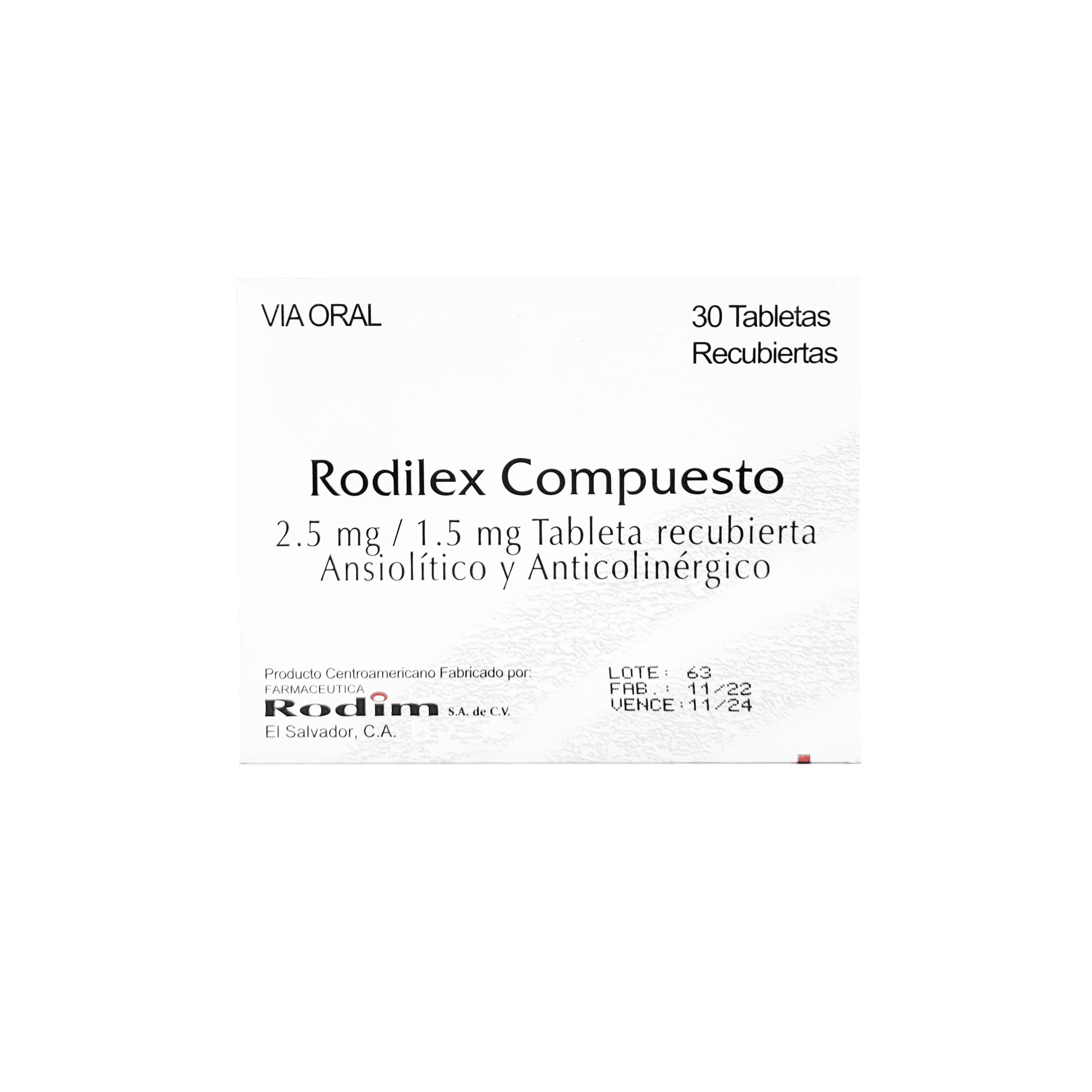 1856_Rodilex Compuesto, 30 tabletas recubiertas