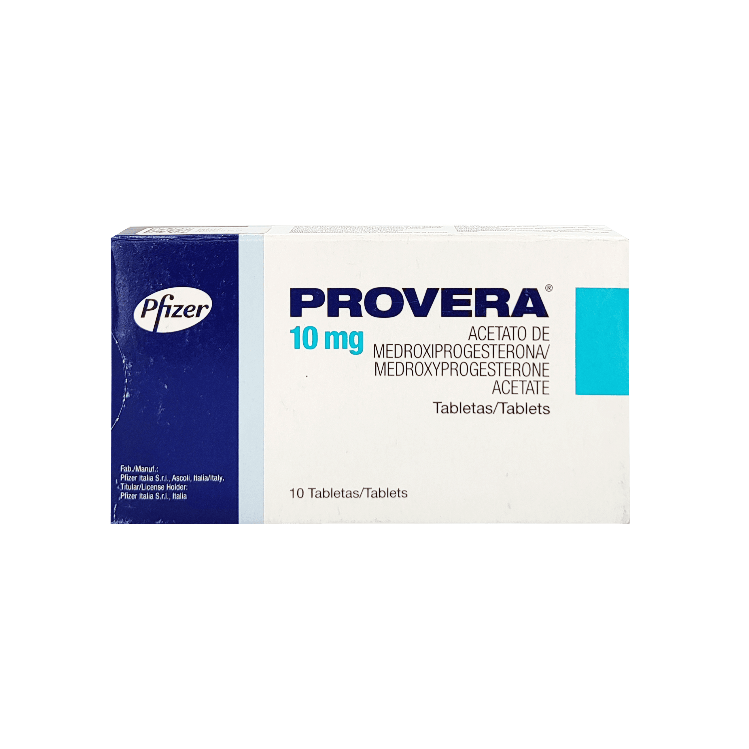1904_Provera 10mg, 10 tabletas