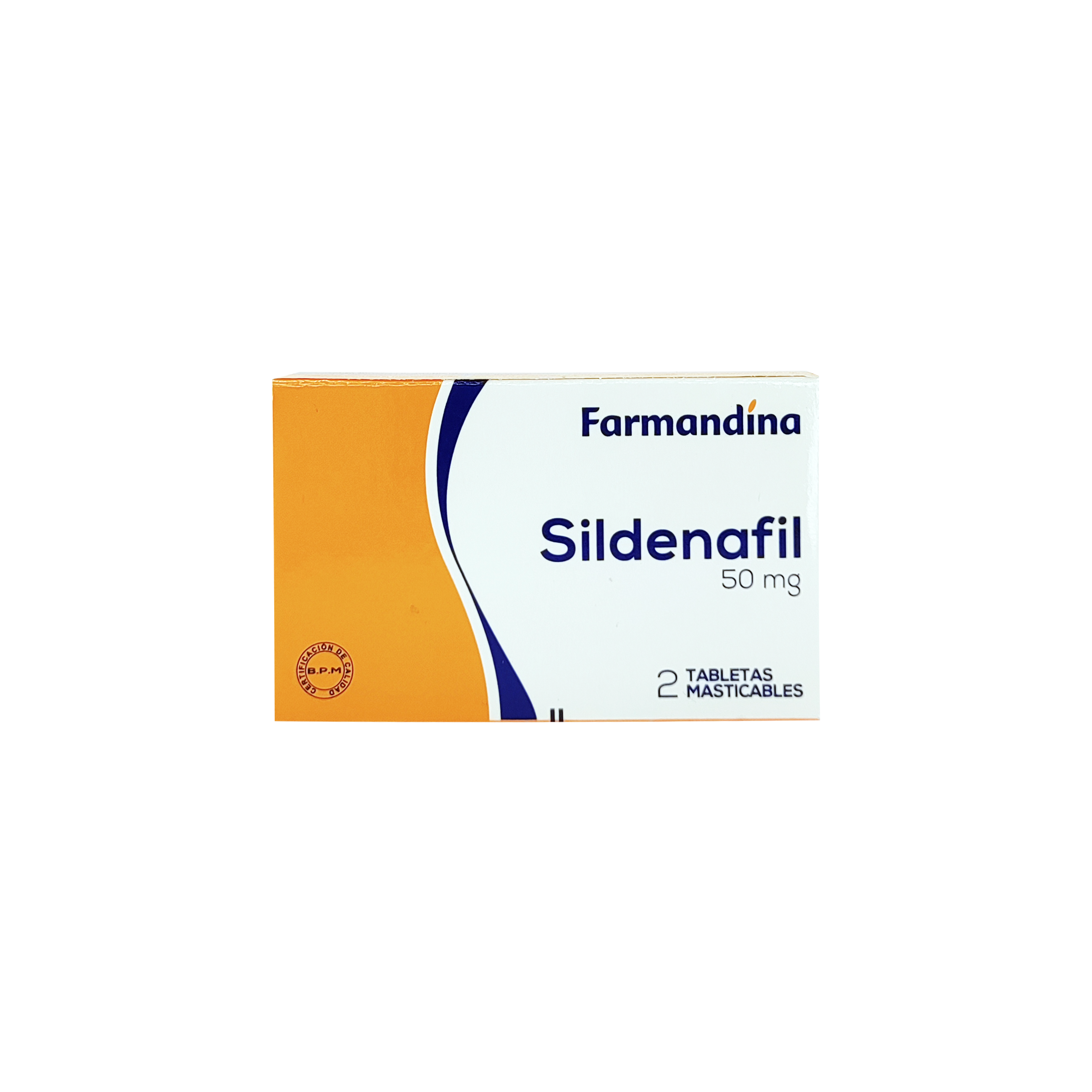 493_Sildenafil Farmandina 50mg,2 tabletas masticables