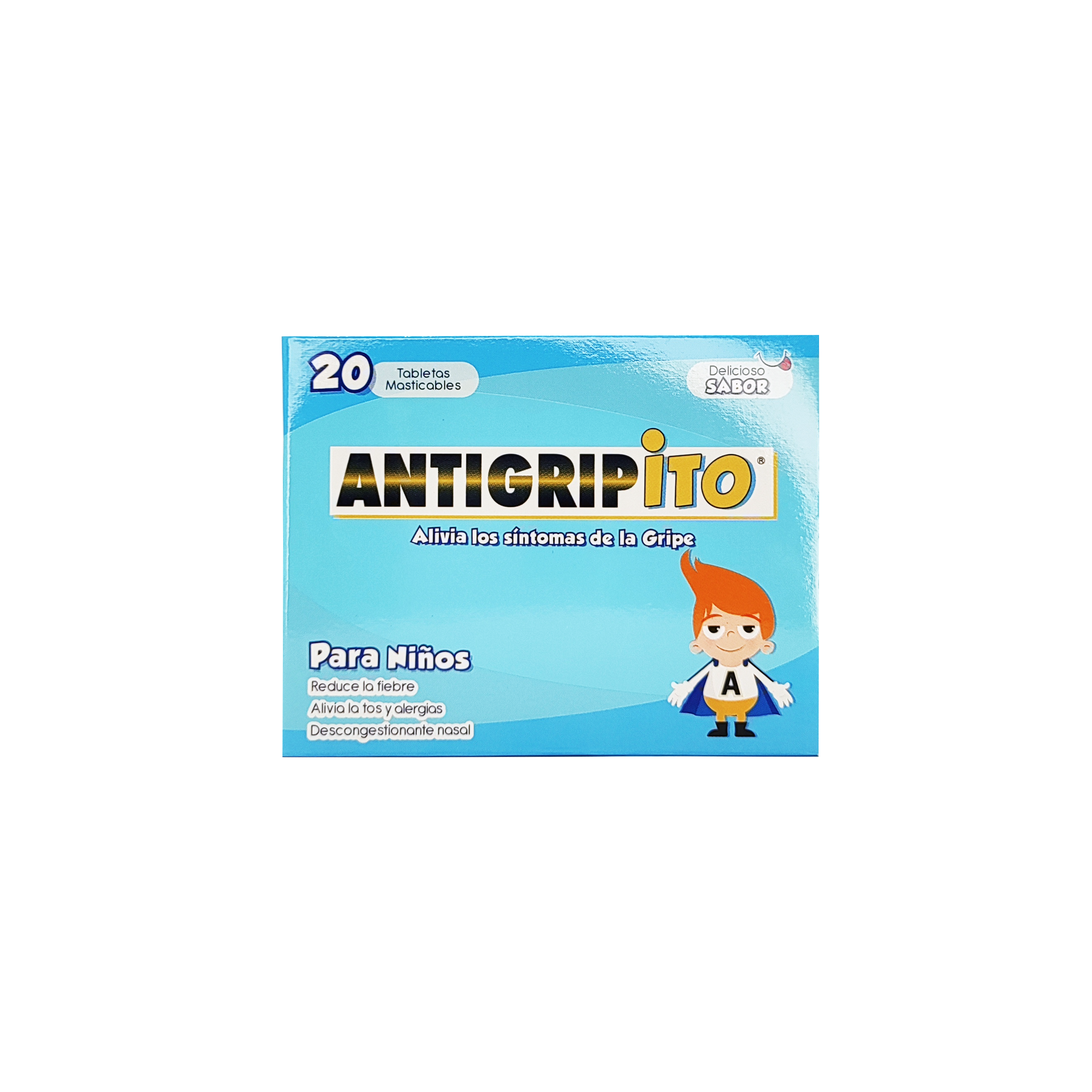 585_Antigripito Masticable, 1 de 20 tabletas