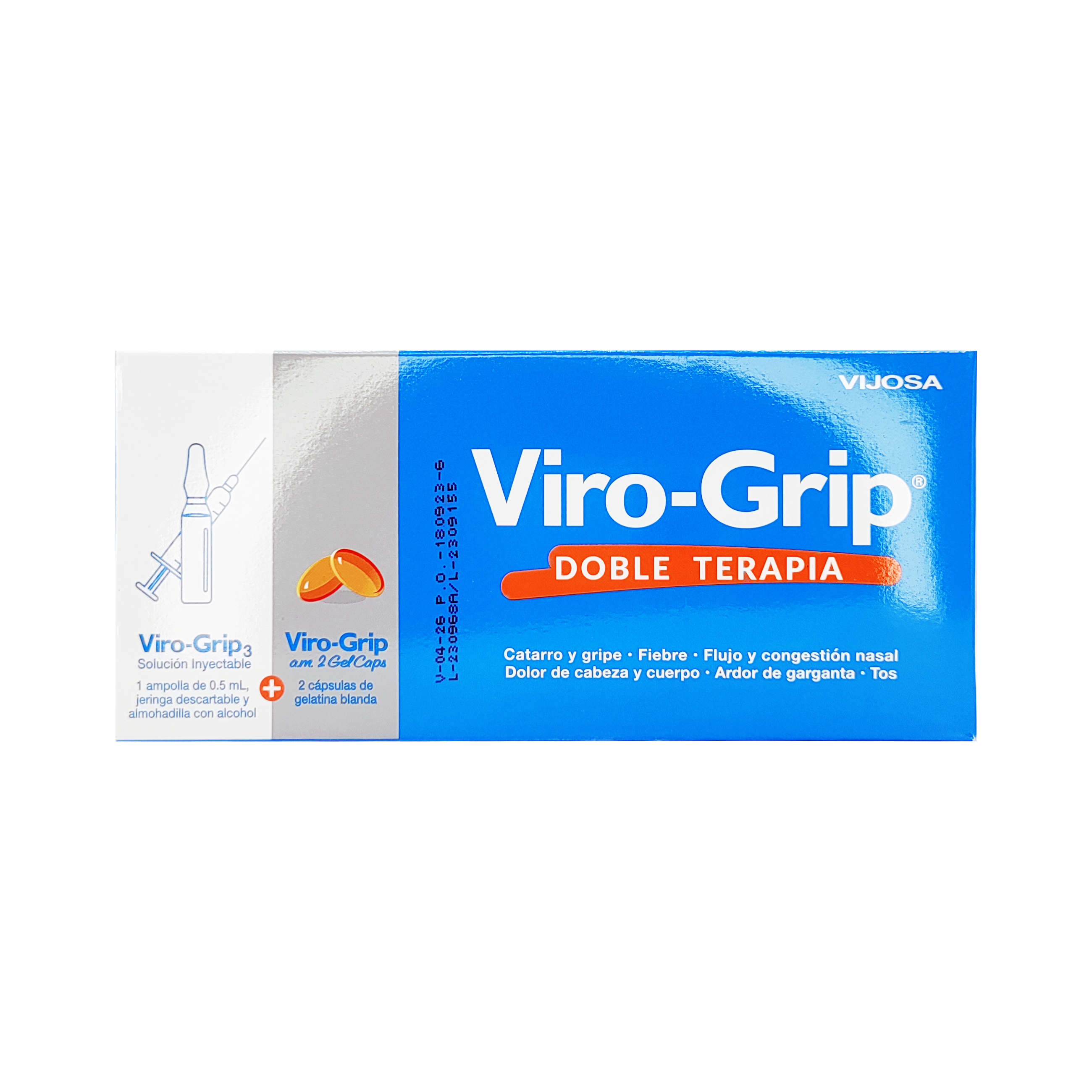 670_Virogrip 3 Ampolla + 2 Capsulas, Unidad