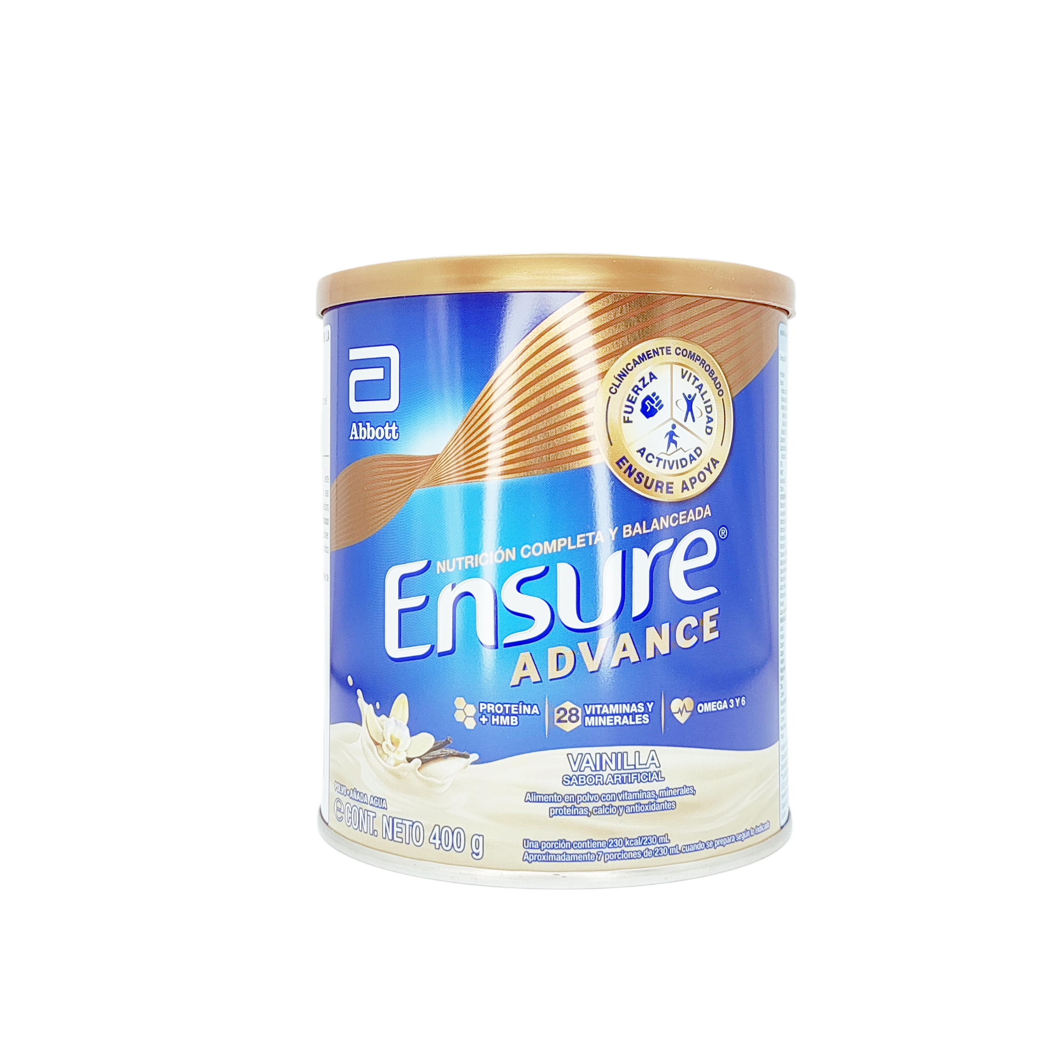 916_Ensure Advance Vainilla, lata 400 gramos